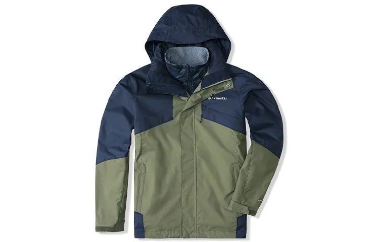 Columbia Waterproof And Windproof Windbreaker Jacket Unisex Army Green