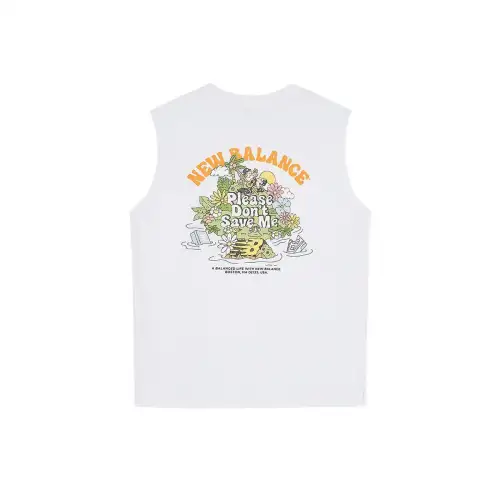 New Balance UNI NB BOY SS25 Tank Top Men's White