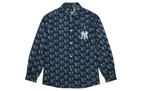 MLB New York Yankees Denim Jacket Unisex Dark Marine Blue
