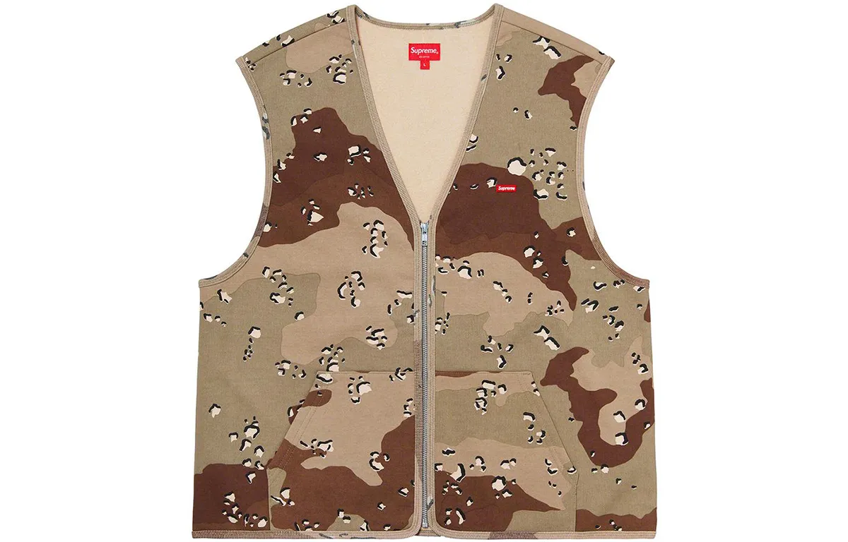 Supreme Zip Up Sweat Vest
