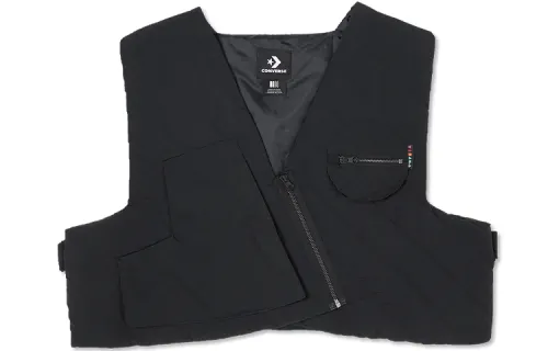 Converse Vests Unisex Black V Neck Moderate Other