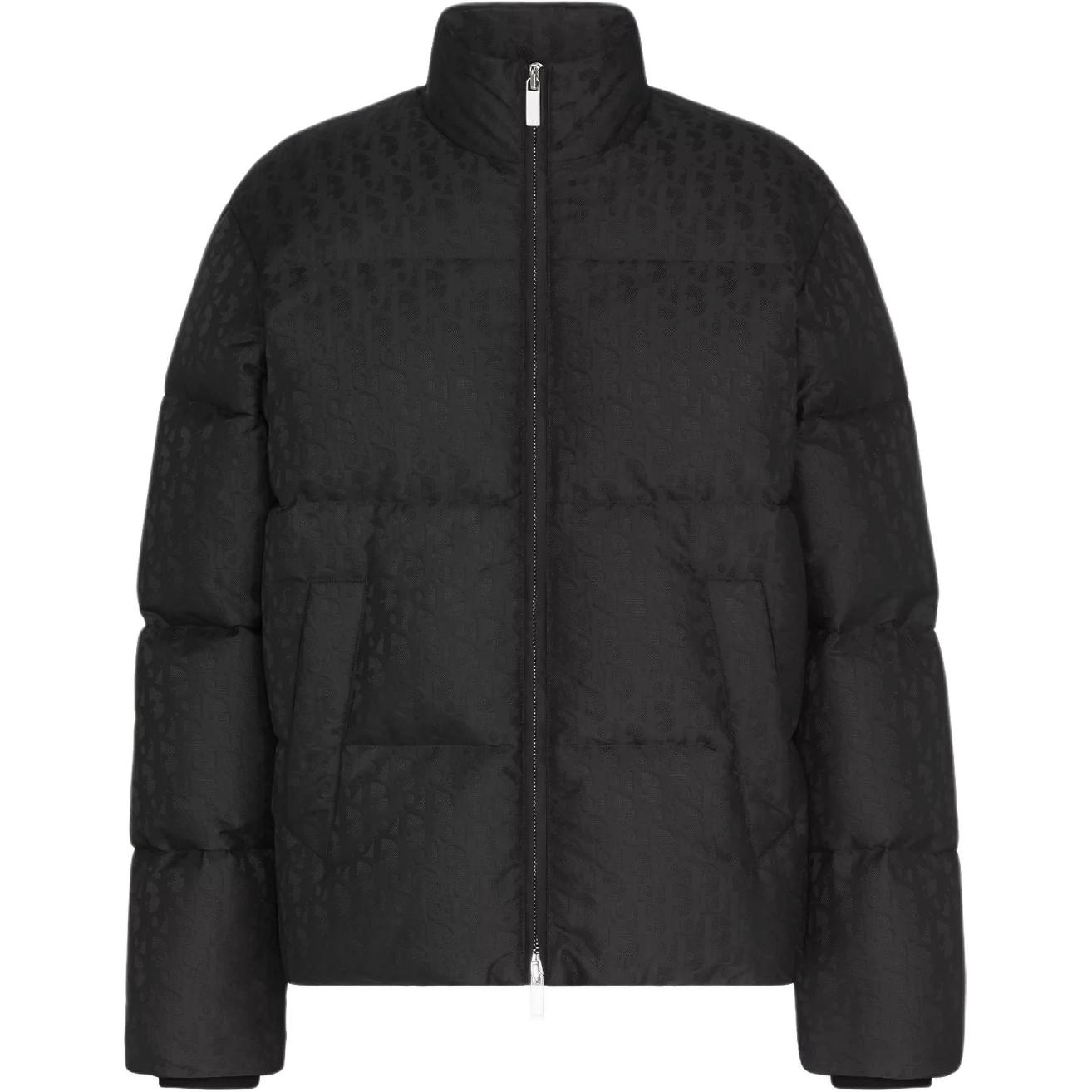 DIOR Dior SS25 Spring Men's Ready-to-Wear Collection Oblique Print Stand Collar Print Long Sleeve Jacket Men's Black