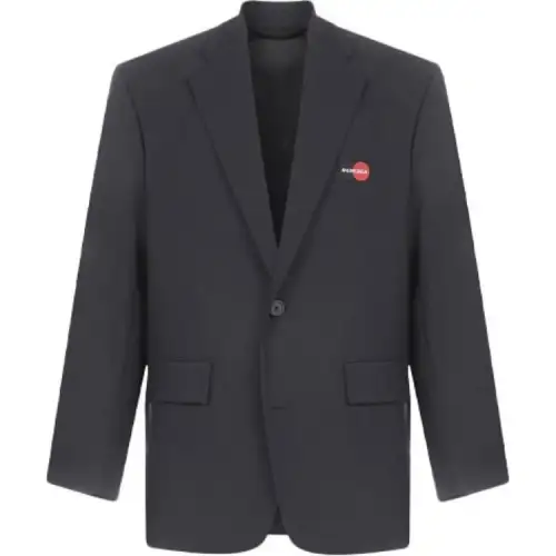 Balenciaga Business Suit Coat Loose Fit Men's Black