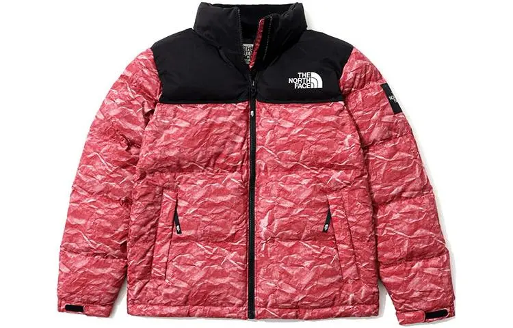 THE NORTH FACE Novelty Eco Nuptse Down Jacket Ls Red Unisex Korea Version