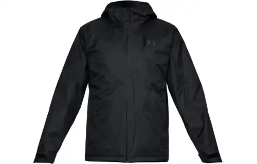 Under Armour Windbreaker Jackets Men's Black Hooded Moderate