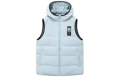 ANTA Down Vests Unisex Blue Stand Collar Moderate Other