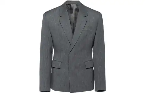 PRADA Business Suits Men's Slate Gray Suit Collar Moderate Business Suit
