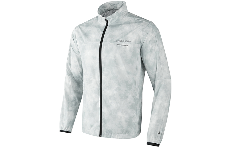 Мужская куртка Skechers Print Jacket (серая)