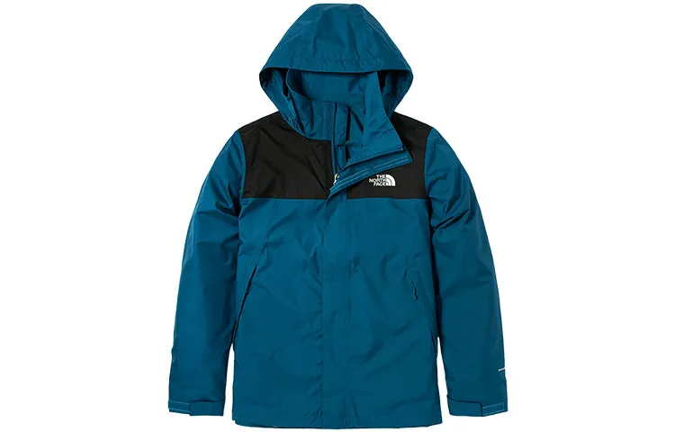 THE NORTH FACE Waterproof, Windproof, And Breathable Windbreaker Jacket Men's Blue