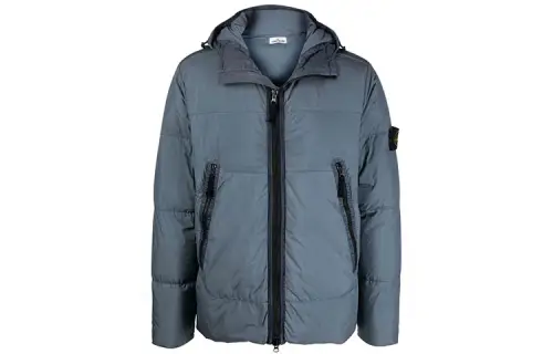 STONE ISLAND FW21 Down Jacket Unisex Blue