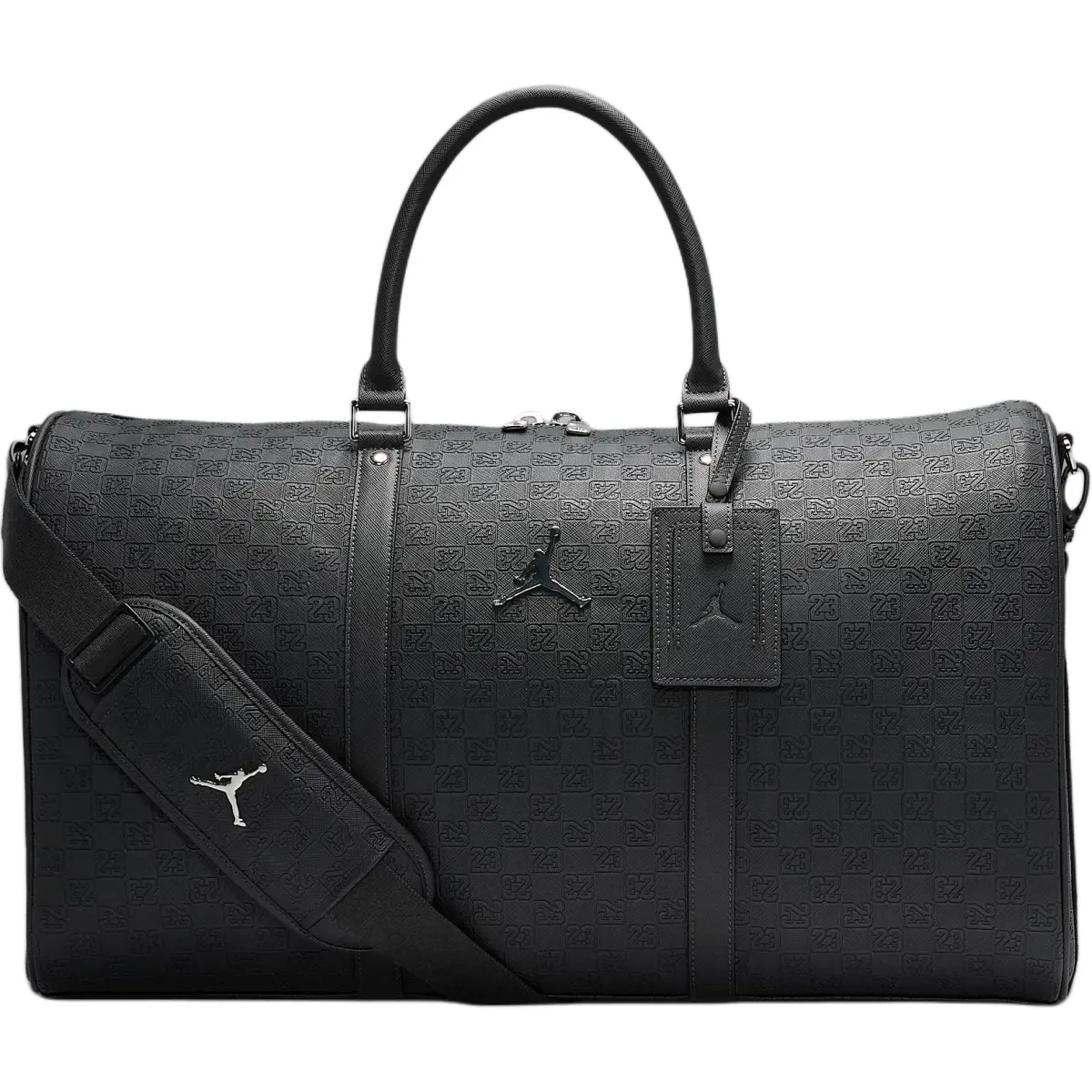 Jordan Monogram Polyurethane Travel Bag 40L Unisex Black