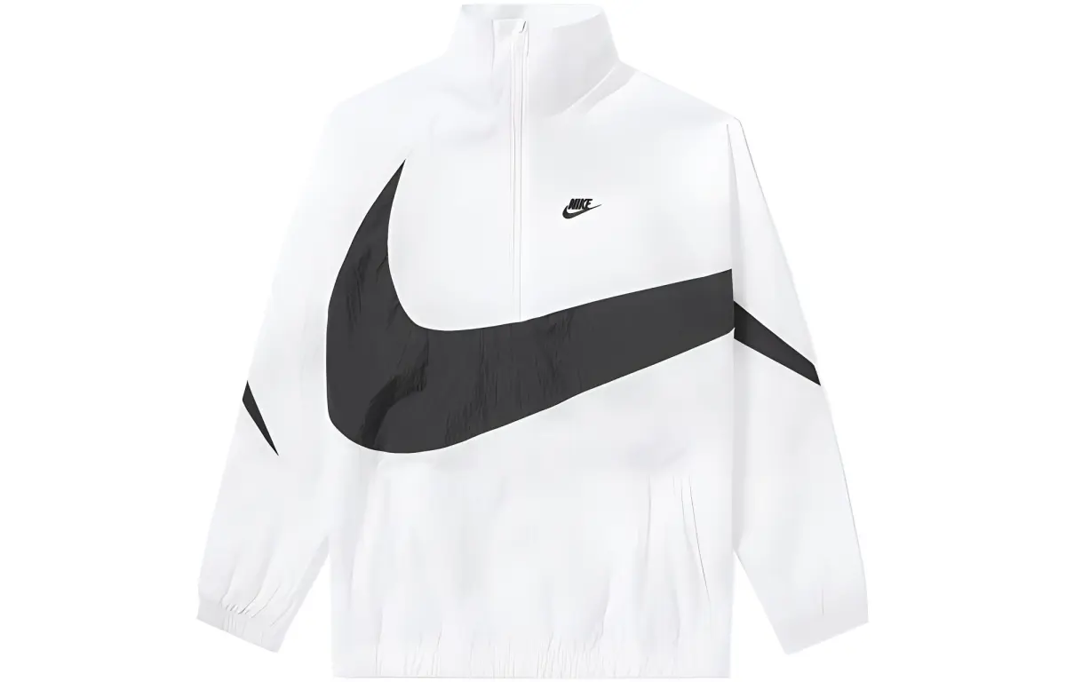 Nike Jackets Men's White Stand Collar Moderate Other