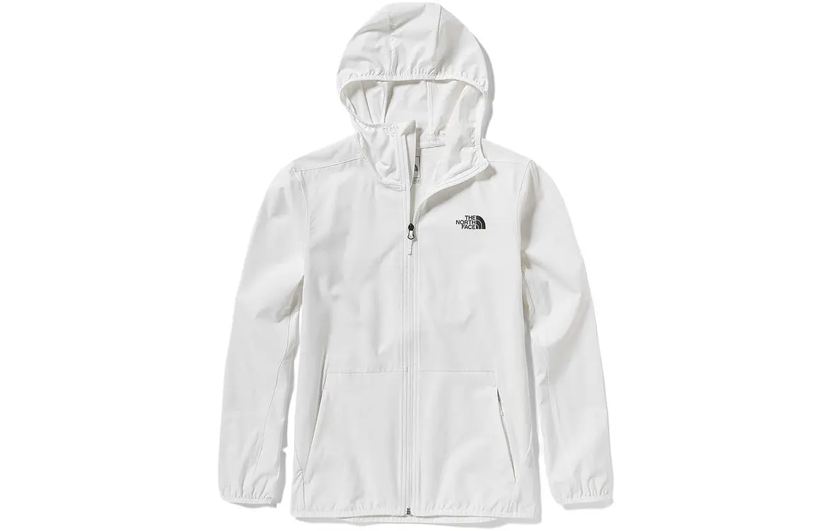 THE NORTH FACE Men's Logo Hooded Windbreaker White