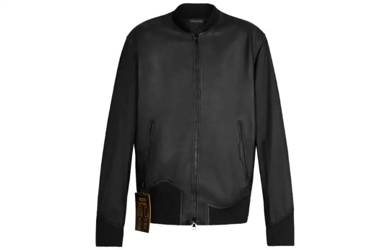 Lv Reversible Leather Nylon Jacket
