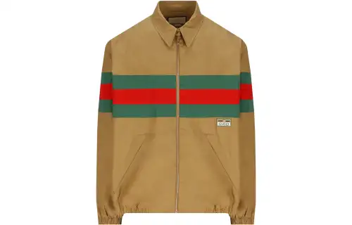 GUCCI Web Striped Zipped Jacket
