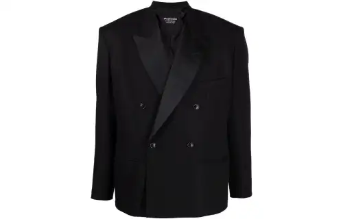 Balenciaga SS22 Business Suit Coat Men's Black