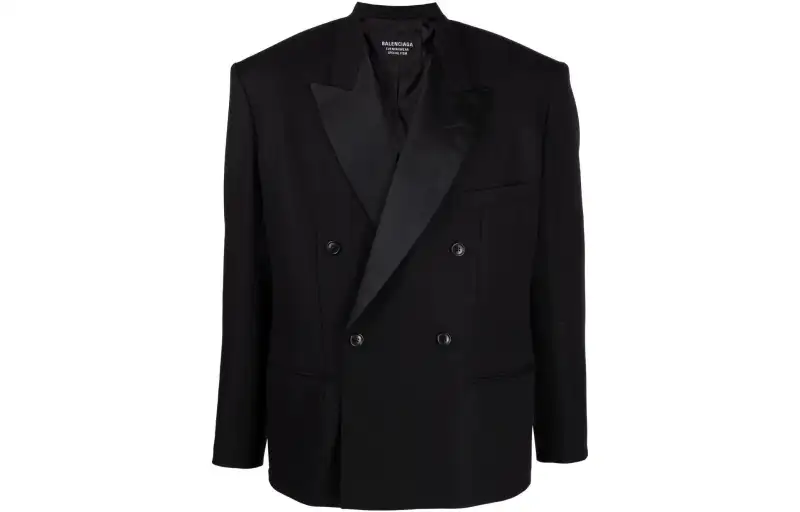 Balenciaga SS22 Business Suit Coat Men's Black