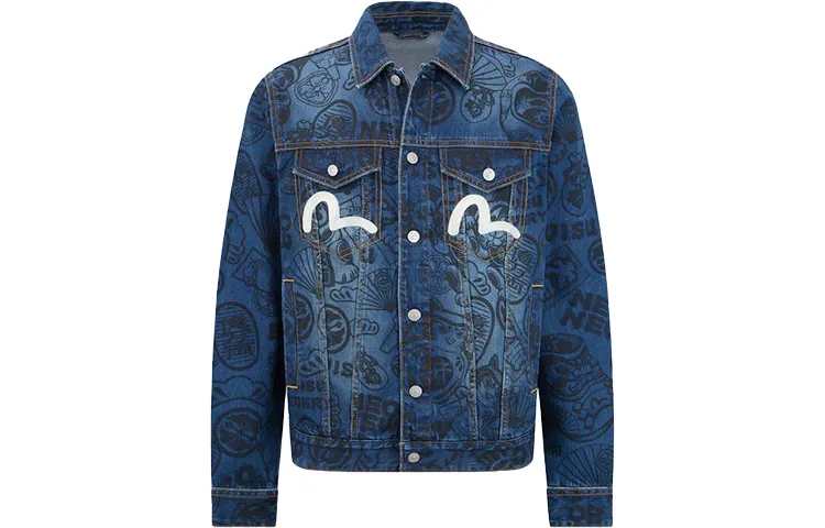 EVISU Denim Jacket Men's Denim Blue