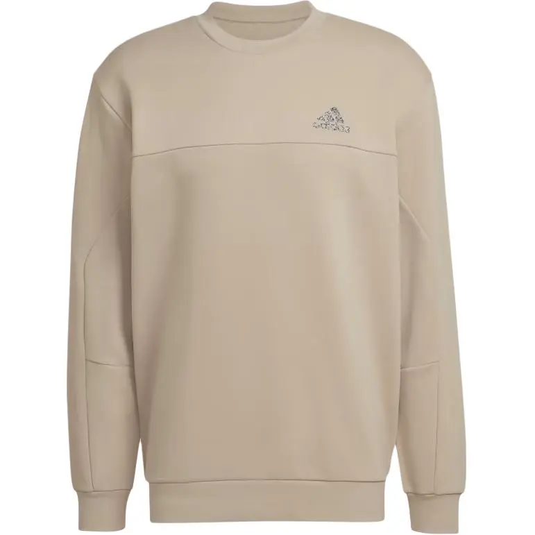 Adidas Sweatshirts Men's Brown Crew Neck Moderate Other