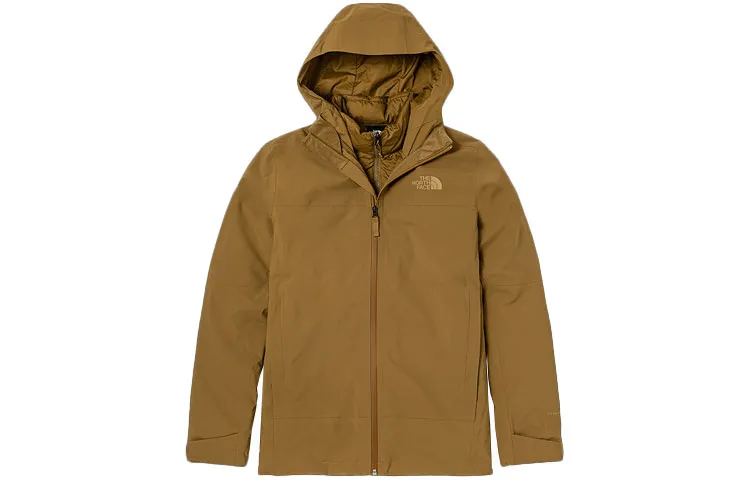 THE NORTH FACE Windbreaker Jackets Men's Brown Hooded Moderate