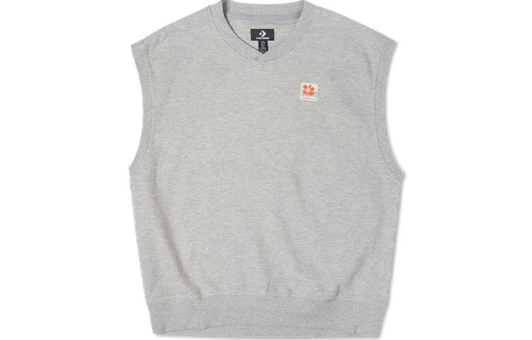 Converse Vests Men's Gray Crew Neck Moderate Other