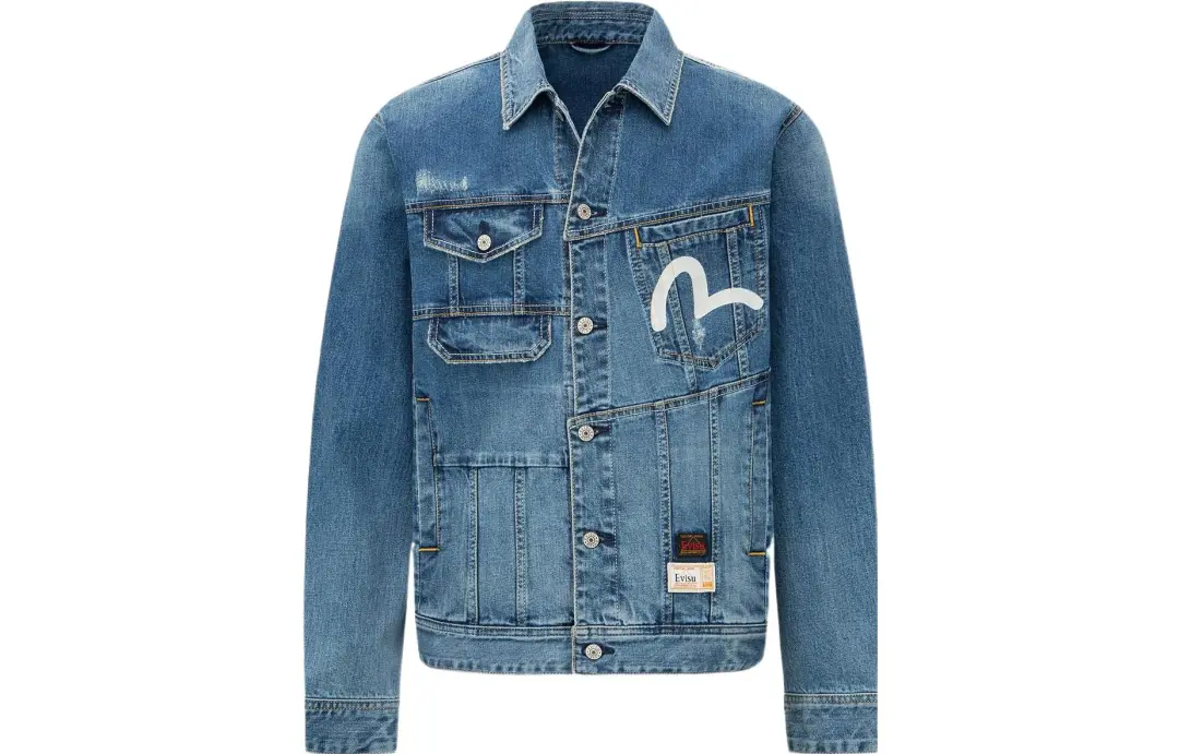 EVISU SS22 Denim Jacket Men's Denim Blue
