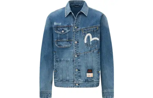 EVISU SS22 Denim Jacket Men's Denim Blue