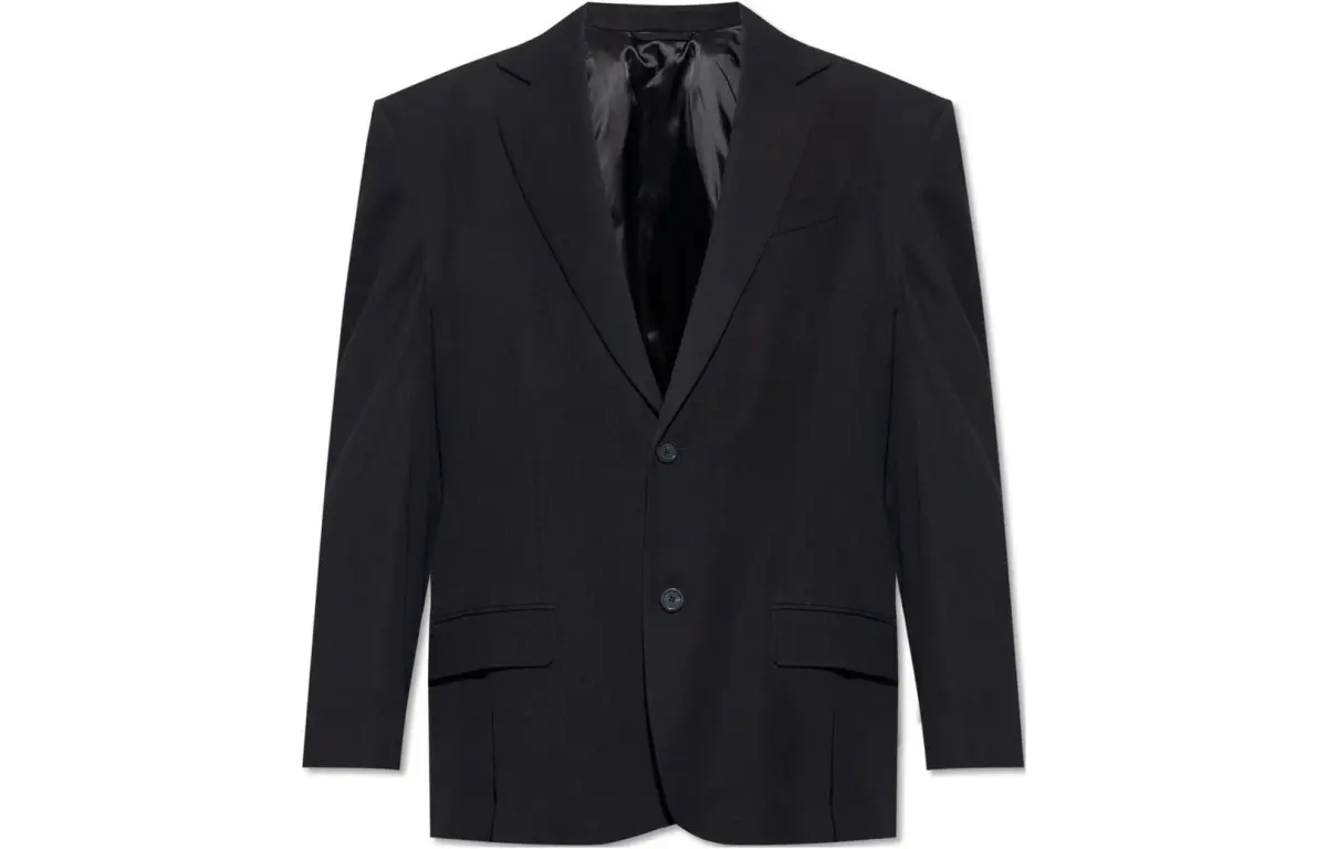 Balenciaga Business Suit Coat Loose Fit Men's Black