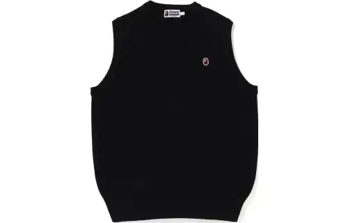 Bape Ape Head One Point Knit Vest