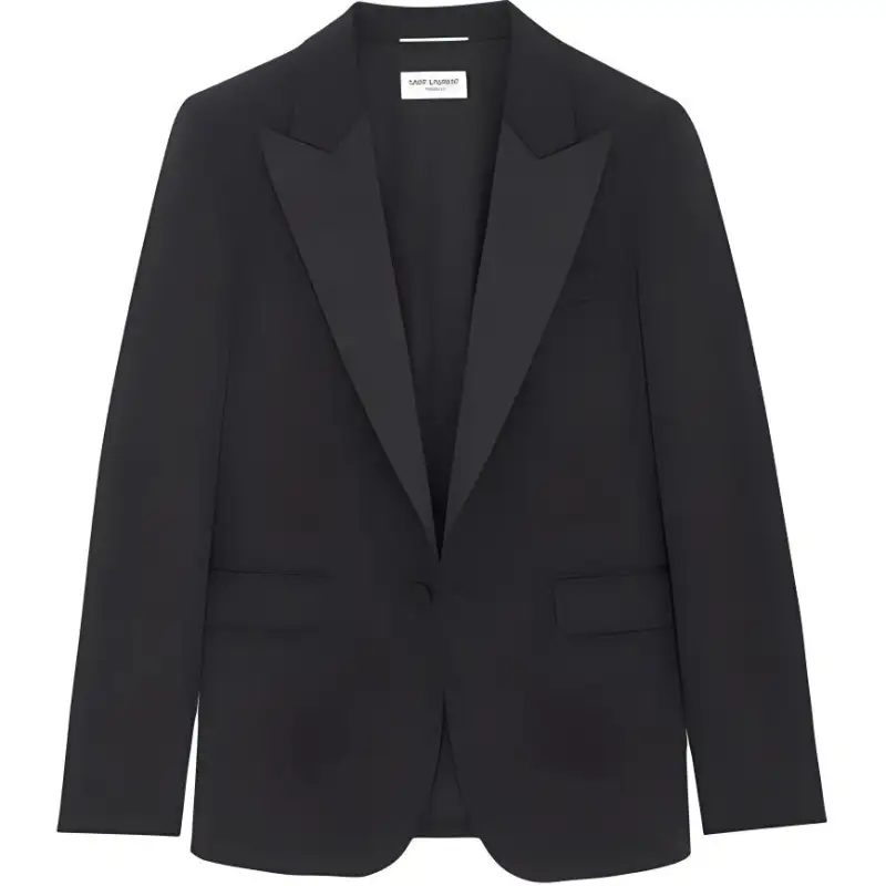 SAINT LAURENT FW23 Business Suit Coat Men's Black