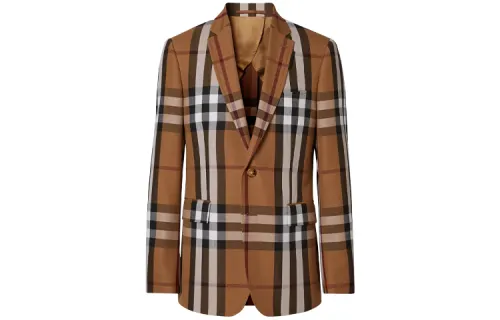 Burberry Checked Tailored Blazer