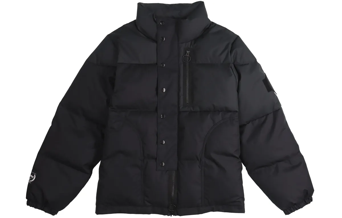Nike Puffer Jackets Men's Black Stand Collar Thickened Puffer Jacket