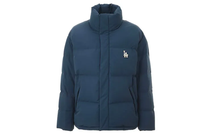MLB Los Angeles Dodgers Down Jackets Unisex Blue Stand Collar Moderate Other