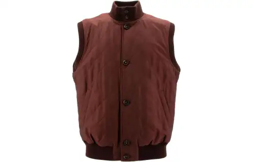 Loro Piana Vests Men's Red Brown
