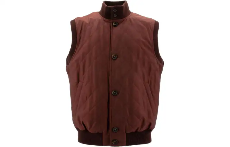 Loro Piana Vests Men's Red Brown