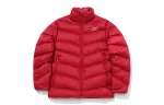 Li Ning Down Jackets Men's Winter Green Red Stand Collar Moderate Quilted Down Jacket