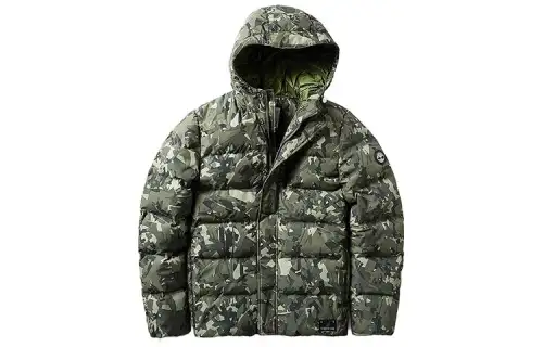 Timberland Down Jacket Men's Green Camouflage
