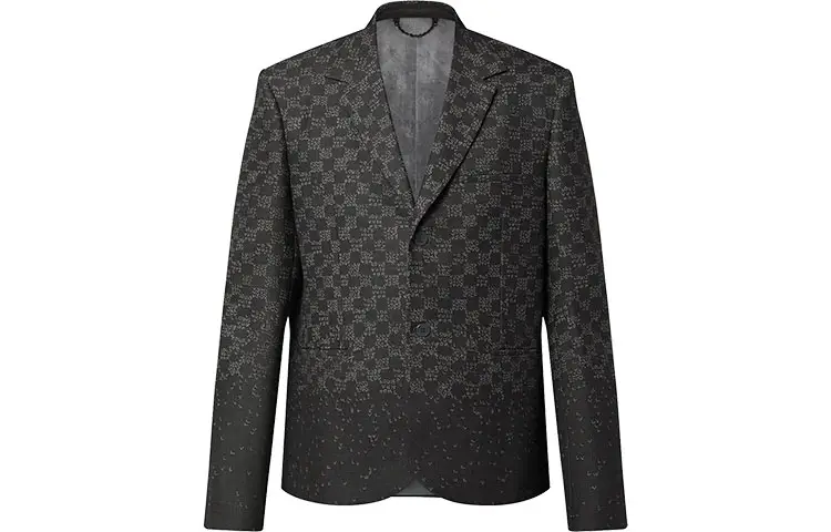 LOUIS VUITTON Business Suit Coat Men's Black