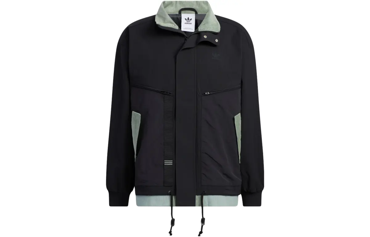 Adidas Originals Jackets Men's Black Lapel Moderate Other