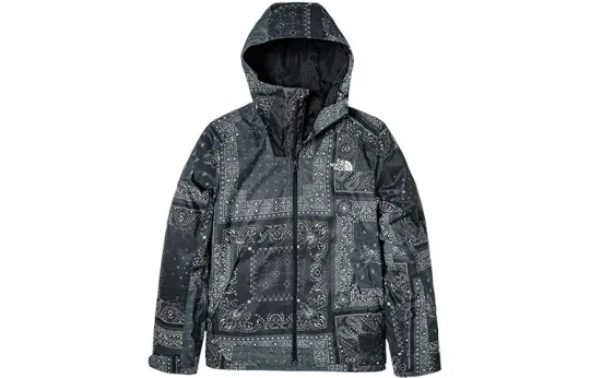 THE NORTH FACE Outdoor Hiking Waterproof And Breathable Windbreaker Jacket Men's Black