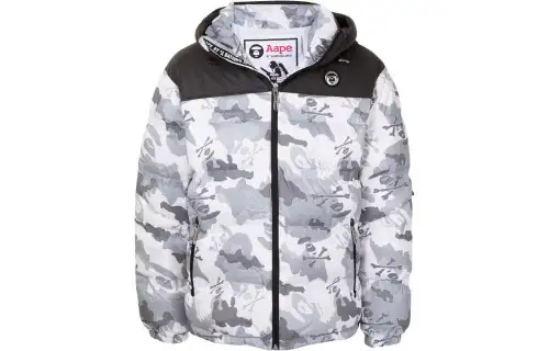 A BATHING APE Camouflage-print Padded Jacket