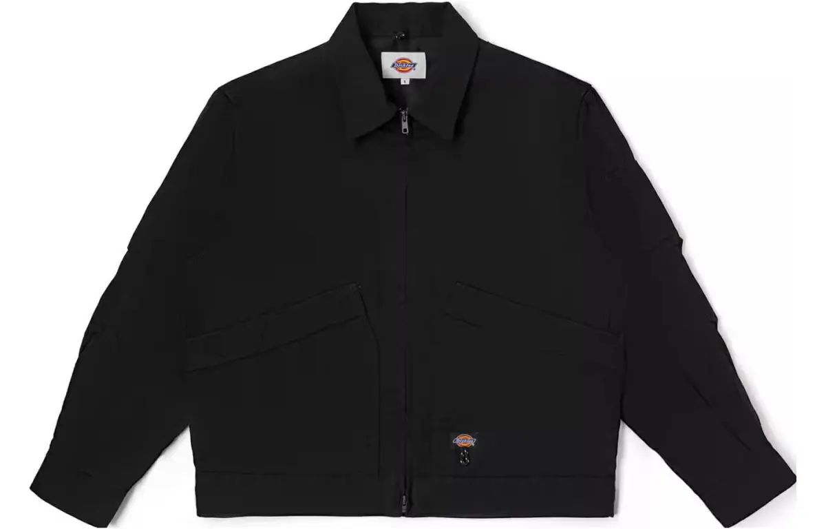 Dickies Jackets Men's Black Pointed Collar Moderate Other