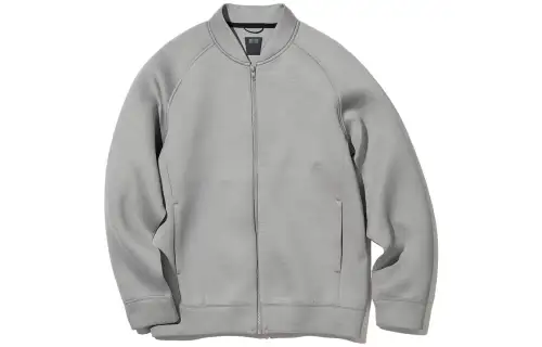 UNIQLO Jackets Men's Gray Stand Collar Moderate Other