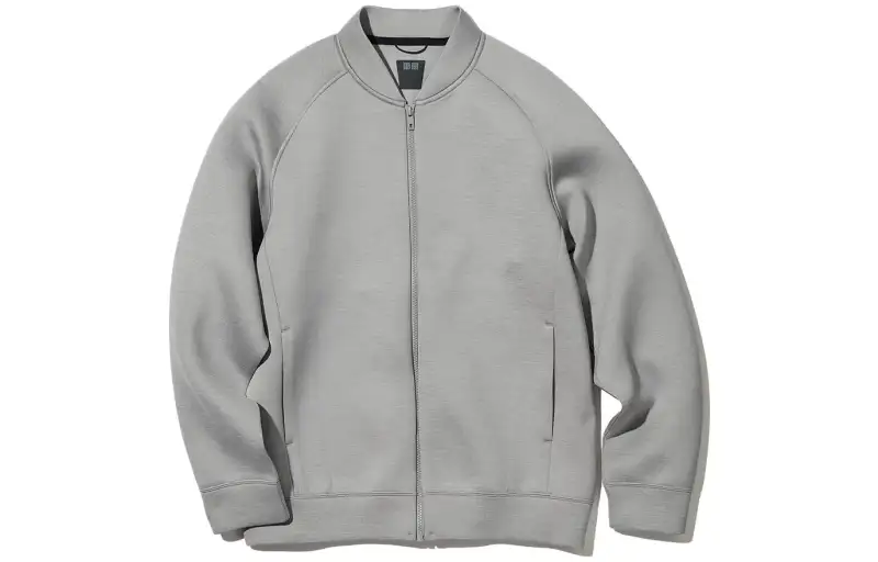 UNIQLO Jackets Men's Gray Stand Collar Moderate Other