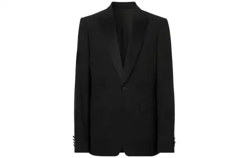 Burberry Oak Leaf Crest jacquard tuxedo jacket