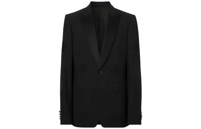Burberry Oak Leaf Crest jacquard tuxedo jacket