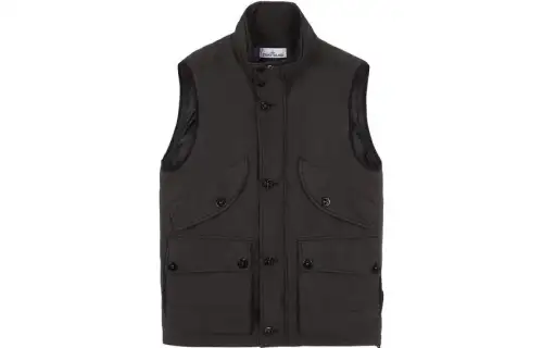 STONE ISLAND Vest Unisex Charcoal Gray