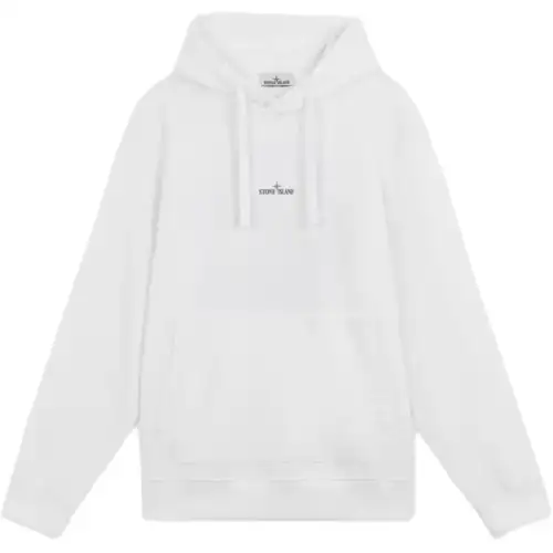 STONE ISLAND Logo Printed Drawstring Hoodie