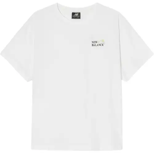 New Balance UNI FROZENSEMI Over FIT T Shirt Unisex White