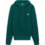 LOEWE Sweatshirts Men's Green Hooded Moderate Regular